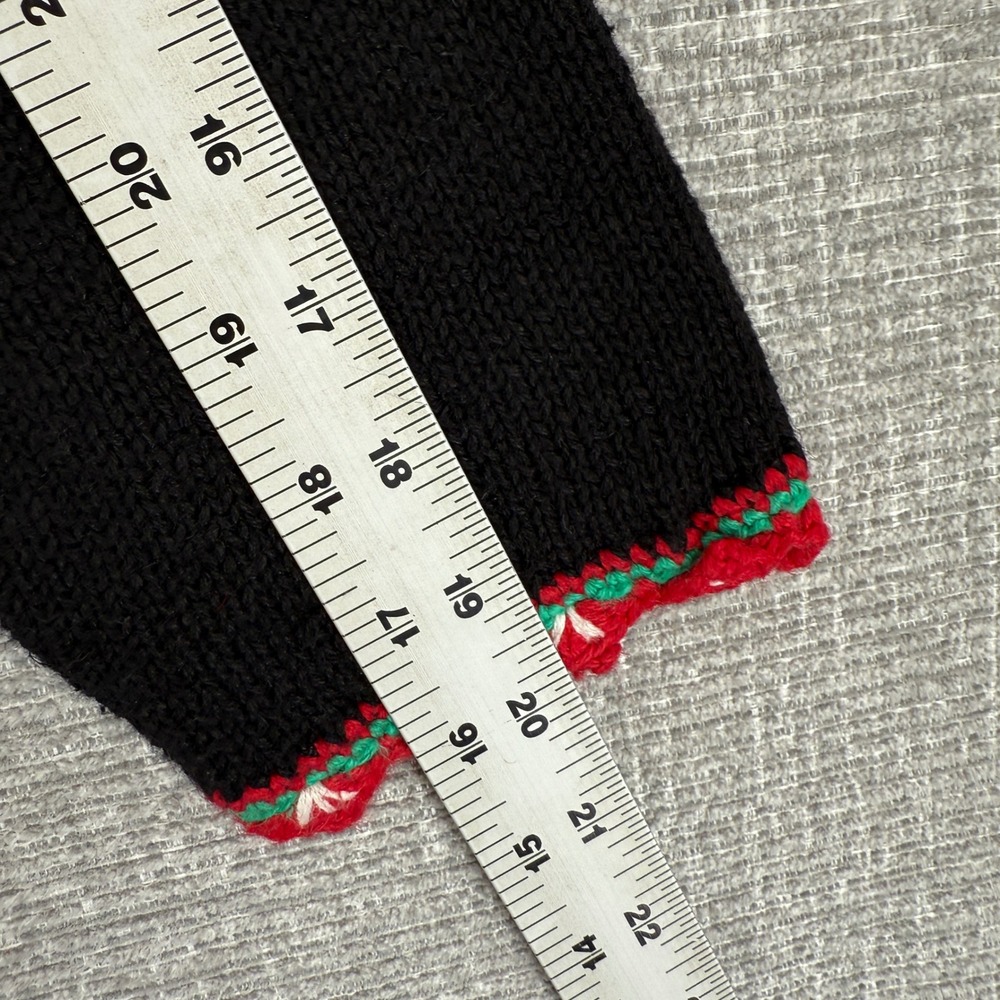 Nutcracker Vtg Christmas Cardigan Sweater Holiday Trees Womens M Cottage Teacher - Picture 8 of 11